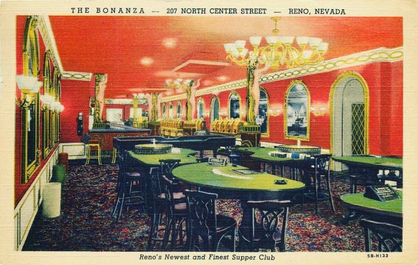Reno Bonanza Blackjack Pit Circa 1950s or 1960s ???
